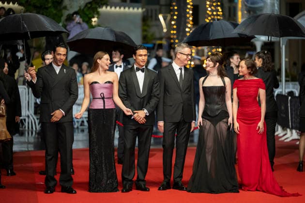 Cannes Her Private Hell Red Carpet EB Havana Rose Liu, Sophie Thatcher, Nicolas Winding Refn, Charles Melton, Kristine Froseth and Diego Calva attend the Her Private Hell screening during the 79th annual Cannes Film Festival at Palais des Festivals on May 18, 2026 in Cannes, France. Photo by Eliot Blondet ABACAPRESS.COM Cannes France France  Copyright: xBlondetxEliot ABACAx
