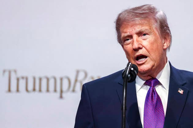 US President Trump Speaks at Healthcare Affordability Event US President Donald Trump delivers remarks at a healthcare affordability event in the Eisenhower Executive Office Building on the White House campus in Washington, DC, USA, 18 May 2026. WASHINGTON DC United States  Copyright: xPool ABACAx