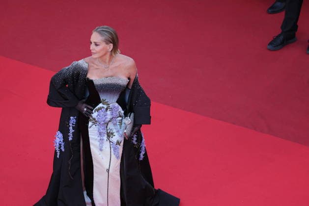 Sharon Stone Montée des marches du film Fjord lors du 79ème Festival International du Film de Cannes, le 18 mai 2026 Franck Boutonnet Pool Bestimage Red carpet for Fjord at the 79th Cannes International Film Festival on May 18, 2026 Cannes France  Copyright: xFranckxBoutonnetx xPoolx xBestimagexFranckxBoutonnetx xPoolx xBestimagex