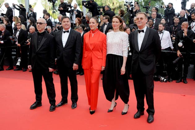 Michel Benjamin, Monia Chokri und Marine Francen bei der Premiere des Kinofilms Fjord auf dem Festival de Cannes 2026 79. Internationale Filmfestspiele von Cannes im Palais des Festivals. Cannes, 18.05.2026