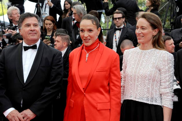 Michel Benjamin, Monia Chokri und Marine Francen bei der Premiere des Kinofilms Fjord auf dem Festival de Cannes 2026 79. Internationale Filmfestspiele von Cannes im Palais des Festivals. Cannes, 18.05.2026