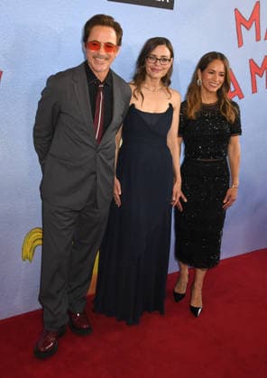 NEW YORK, NY- MAY 18: Robert Downey Jr., Lear DeBessonet and Susan Downey at the 2026 Lincoln Center Theater Spring Gala at the Vivian Beaumont Theater in Lincoln Center on May 18, 2026 in New York City. Copyright: xmpi099 MediaPunchx