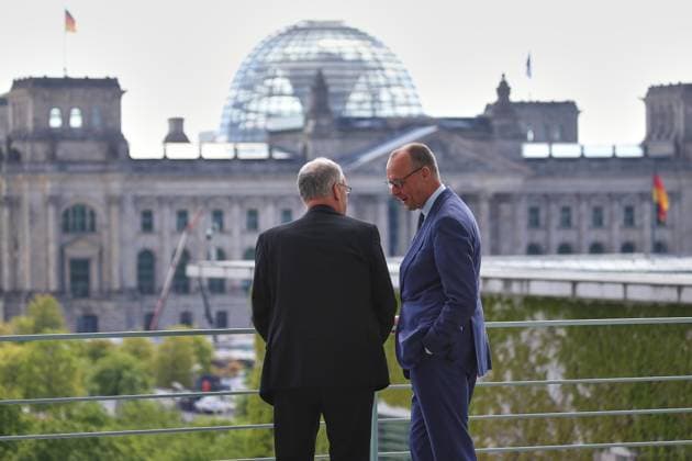 Berlin, Deutschland, 19.05.2026: Bundeskanzleramt: Empfang des Bundespräsidenten der Schweiz: Guy Parmelin und Bundeskanzler Friedrich Merz (CDU) *** Berlin, Germany, 19 05 2026 Federal Chancellery Reception for the President of the Swiss Confederation Guy Parmelin and Federal Chancellor Friedrich Merz CDU Copyright: xdtsxNachrichtenagenturx dts_119422