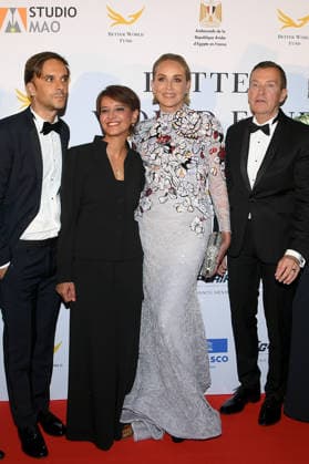 79ème Festival International du Film de Cannes Soirée Better World Fund Gala Gilles Muzas, guest, Najat Vallaud Belkacem, Sharon Stone, Manuel Collas de La Roche, Olga Kurylenko, Jules Errard attend The Better World Fund Gala Cannes 2026 on May 18, 2026 in Cannes, France 456373 2026 05 18  Copyright: xL.Urmanx xStarfacex STAR_456373_024