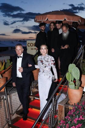 IPA84855534 - Cannes, 79th Cannes Film Festival 2026 - Arrivals at the Better World Fund Gala 2026 during Cannes Film Festival 79. Pictured: Sharon Stone walks along the Croisette.  Copyright: xAlessandroxBremecx xx 84855534