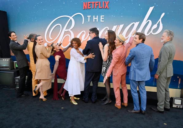 (L-R) Cast members Carlos Miranda, Clarke Peters, Jena Malone, Alice Kremelberg, Alfre Woodard, Alfred Molina, Geena Davis, Denis O Hare, Seth Numrich and Bill Pullman attend the premiere of Netflix s TV series The Boroughs at the Egyptian Theatre in the Hollywood section of Los Angeles on Monday, May 18, 2026. Storyline: In a seemingly picturesque retirement community, a group of unlikely heroes must band together to stop an otherworldly threat from stealing the one thing they don t have - time. LAP2026051869 JIMxRUYMEN