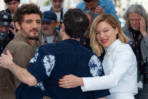 Cannes L Inconnue Photocall NG Niels Schneider, Arthur Harari and Lea Seydoux attending the photocall of L Inconnue (The Unknown) during the 79th Cannes International Film Festival in Cannes, France on May 19, 2026. Photo by Nicolas Genin ABACAPRESS.COM Cannes France  Copyright: xGeninxNicolas ABACAx