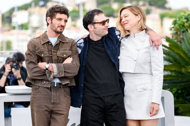 79ème Festival International du Film de Cannes Photocall du film L inconnue 79th International Cannes Film Festival Photocall with cast of L inconnu movie 456386 2026 05 19 Cannes France Harari, Arthur Seydoux, Léa Schneider, Niels  Copyright: xEstellexCarlierx xStarfacex STAR_456386_009