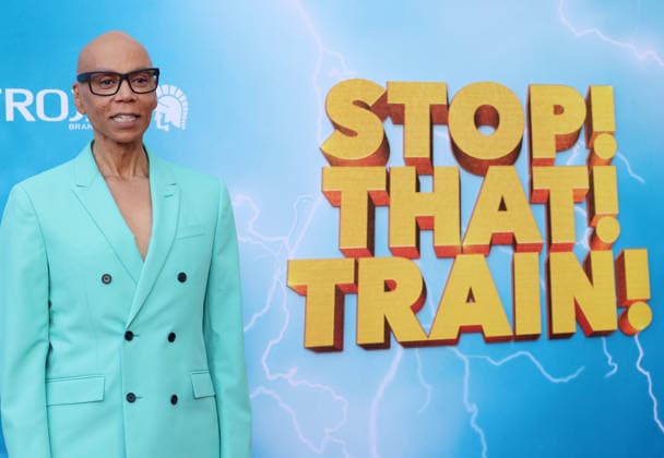 RuPaul attends the Los Angeles premiere of Stop! That Train! at Harmony Gold on Monday, May 18, 2026. Storyline: Two train stewardess BFFs switch from a dull railway to the luxurious Glamazonian Express. During a massive storm, they must work with snooty first-class crew and President Gagwell to prevent disaster in LA.  LAP20260518601 GREGxGRUDT