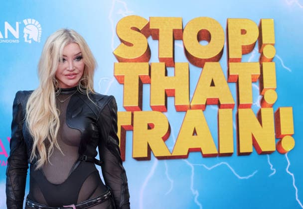 Kylie Sonique Love attends the Los Angeles premiere of Stop! That Train! at Harmony Gold on Monday, May 18, 2026. Storyline: Two train stewardess BFFs switch from a dull railway to the luxurious Glamazonian Express. During a massive storm, they must work with snooty first-class crew and President Gagwell to prevent disaster in LA.  LAP20260518695 GREGxGRUDT