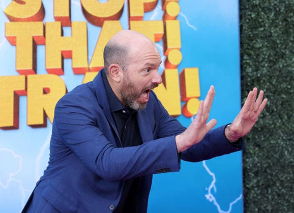 Paul Scheer attends the Los Angeles premiere of Stop! That Train! at Harmony Gold on Monday, May 18, 2026. Storyline: Two train stewardess BFFs switch from a dull railway to the luxurious Glamazonian Express. During a massive storm, they must work with snooty first-class crew and President Gagwell to prevent disaster in LA.  LAP20260518627 GREGxGRUDT