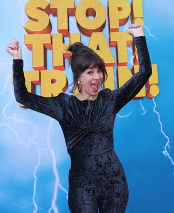 Natasha Leggero attends the Los Angeles premiere of Stop! That Train! at Harmony Gold on Monday, May 18, 2026. Storyline: Two train stewardess BFFs switch from a dull railway to the luxurious Glamazonian Express. During a massive storm, they must work with snooty first-class crew and President Gagwell to prevent disaster in LA.  LAP20260518721 GREGxGRUDT