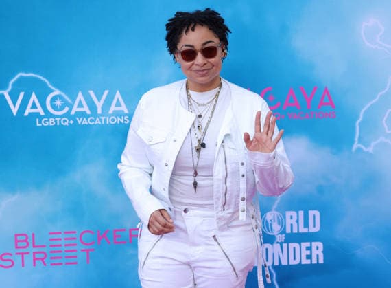 Raven-Symoné attends the Los Angeles premiere of Stop! That Train! at Harmony Gold on Monday, May 18, 2026. Storyline: Two train stewardess BFFs switch from a dull railway to the luxurious Glamazonian Express. During a massive storm, they must work with snooty first-class crew and President Gagwell to prevent disaster in LA.  LAP20260518724 GREGxGRUDT