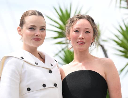 American actresses Sophie Thatcher and Kristine Froseth attend a photo call for Her Private Hell at the 79th Cannes Film Festival in Cannes, France on Tuesday, May 19, 2026.  CAN20260519127 RUNExHELLESTAD