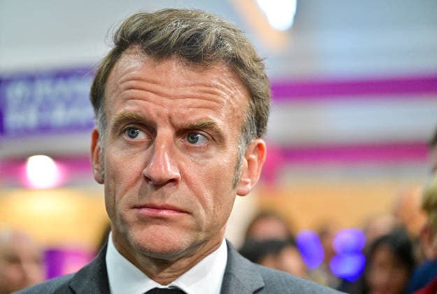 President Macron At REuse Economy Expo - Paris French President Emmanuel Macron visits the REuse Economy fair at Porte de Versailles exhibition centre in Paris, France, on May 19, 2026. Photo by Christian Liewig Pool ABACAPRESS.COM Paris France  Copyright: xLiewigxChristian Pool ABACAx