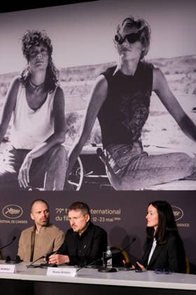 79ème Festival International du Film de Cannes Press conference on the film Fjord 79th Cannes International Film Festival Press conference on the film Fjord 456403 2026 05 19 Stan, Sebastian Reinsve, Renate Mungiu, Cristian  Copyright: xFranckxBoutonnetx xStarfacex STAR_456403_024