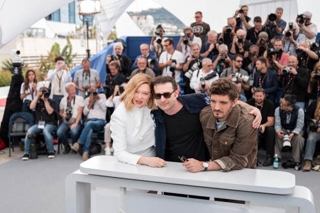 Cannes L Inconnue (The Unknown) photocall EB Lea Seydoux, Niels Schneider and Arthur Harari pose during the L Inconnue (The Unknown) photocall at the 79th annual Cannes Film Festival at Palais des Festivals on May 19, 2026 in Cannes, France. Photo by Eliot Blondet ABACAPRESS.COM Cannes France France  Copyright: xBlondetxEliot ABACAx