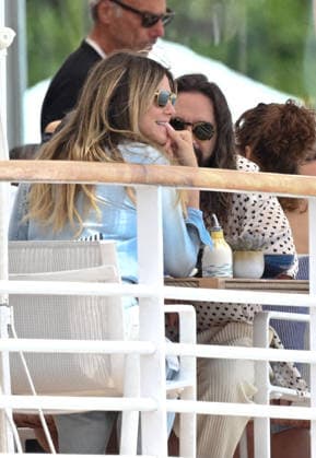 Cannes - Heidi Klum and Tom Kaulitz at The Eden Roc Heidi Klum and her husband Tom Kaulitz have lunch together at the Eden Roc restaurant in Cap d Antibes, France, on May 19, 2026. Photo by Florian Poitout ABACAPRESS.COM Cap d Antibes Provence-Alpes-Cote d Azur France  Copyright: xPoitoutxFlorian ABACAx