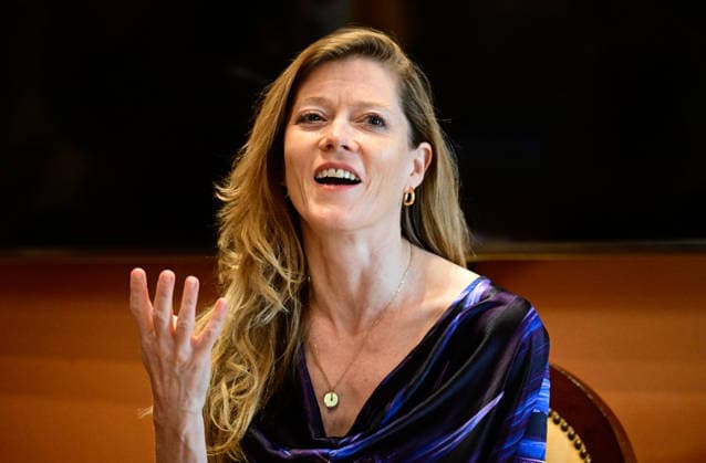 A press conference with Canadian soprano and conductor Barbara Hannigan, artist-in-residence of Prague Spring 2026 festival, in Hotel Mozart, Praha, May 19, 2026. (CTKxPhoto RomanxVondrous) CTKPhotoP2026051906259  CTKPhotoP2026051906259