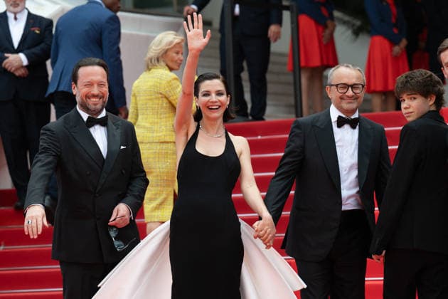 Cannes Minotaur Red Carpet LZ Dmitriy Mazurov, Iris Lebedeva and Andrey Zvyagintsev attending the red carpet of Minotaur during the 79th Cannes International Film Festival in Cannes, France on May 19, 2026, the film selected in the Official Competition. Photo by Laurent Zabulon ABACAPRESS.COM  Copyright: xZabulonxLaurentx