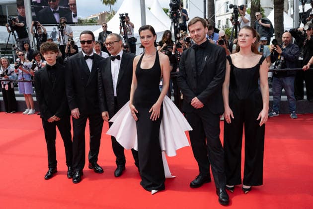 Cannes Minotaur screening NG Varvara Shmykova, Yuriy Zavalnyouk, Iris Lebedeva, Andrey Zvyagintsev, and Dmitriy Mazurov attending the ‘Minotaur’ Screening and Red Carpet at Palais Des Festivals in Cannes, France on May 19 2026 as part of the 79th Cannes Film Festival. Photo by Nicolas Genin ABACAPRESS.COM Cannes France  Copyright: xGeninxNicolas ABACAx