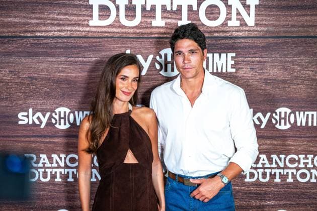May 19, 2026, Madrid, Madrid, SPAIN: Spanish celebrities MARIA POMBO and PABLO CASTELLANO attend the Dutton Ranch premiere in Madrid. Paramount s new original series launches in Spain on May 22nd on SkyShowTime. Madrid SPAIN  - ZUMAc270 20260519_zip_c270_019 Copyright: xDavidxCruzxSanzx