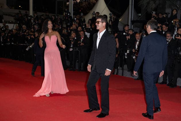 Cannes Diamond screening NG Robin Thicke and April Love Geary attending the ‘Diamond’ Screening and Red Carpet at Palais Des Festivals in Cannes, France on May 19 2026 as part of the 79th Cannes Film Festival. Photo by Nicolas Genin ABACAPRESS.COM Cannes France  Copyright: xGeninxNicolas ABACAx