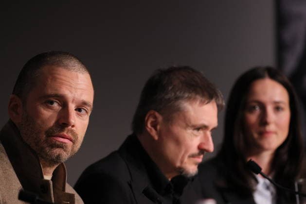 Sebastian Stan, Cristian Mungiu, Renate Reinsve Press conference for the film Fjord at the 79th Cannes International Film Festival on 19 May 2026 FRanck Boutonnet Pool Bestimage Press conference for the film Fjord at the 79th Cannes International Film Festival on 19 May 2026 Cannes France  Copyright: xFranckxBoutonnetx xPoolx xBestimagexFranckxBoutonnetx xPoolx xBestimagex