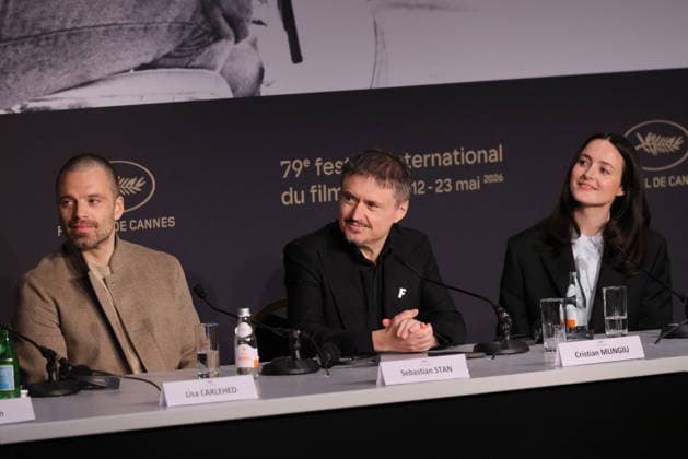 Sebastian Stan, Cristian Mungiu, Renate Reinsve Press conference for the film Fjord at the 79th Cannes International Film Festival on 19 May 2026 FRanck Boutonnet Pool Bestimage Press conference for the film Fjord at the 79th Cannes International Film Festival on 19 May 2026 Cannes France  Copyright: xFranckxBoutonnetx xPoolx xBestimagexFranckxBoutonnetx xPoolx xBestimagex