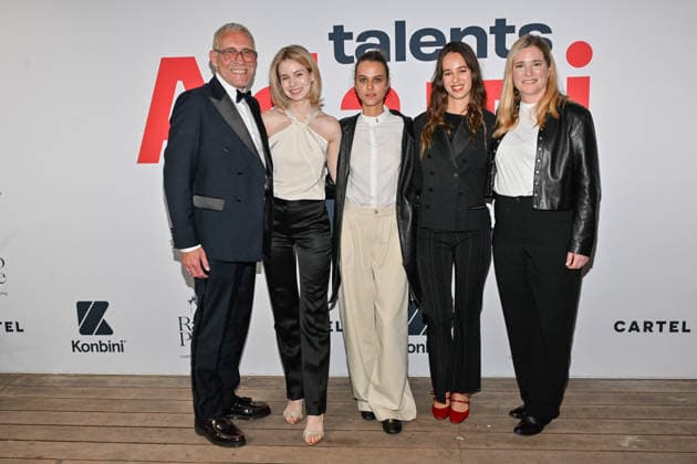 Cannes Talents Adami Party Guest, Anastasia Andrushkevich, Romane de Stabenrath, Tess Barthelemy, Natasha Regnier attending the Talents Adami Party during the 79th Cannes Film Festival in Cannes, France on May 19, 2026. Photo by Julien Reynaud APS-Medias ABACAPRESS.COM Cannes France  Copyright: xReynaudxJulien APS-Medias ABACAx