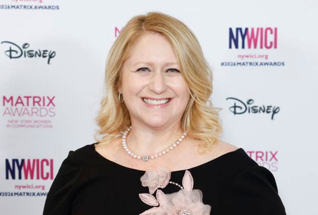 Chairman, Disney Entertainment Television Debra OConnell arrives on the red carpet at the 56th Annual Matrix Awards at the Ziegfeld Ballroom in New York City on Tuesday, May 19, 2026.  NYP20260519203 JohnxAngelillo