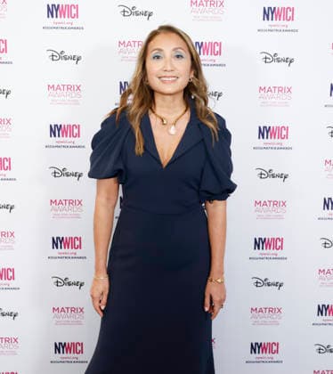 Chief Strategy Officer, Publicis Groupe Carla Serrano arrives on the red carpet at the 56th Annual Matrix Awards at the Ziegfeld Ballroom in New York City on Tuesday, May 19, 2026.  NYP20260519211 JohnxAngelillo