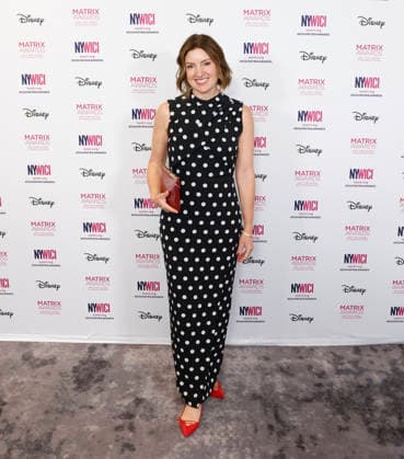 Global Brand President and U.S. CEO, Dentsu Creative Abbey Klaassen arrives on the red carpet at the 56th Annual Matrix Awards at the Ziegfeld Ballroom in New York City on Tuesday, May 19, 2026.  NYP20260519213 JohnxAngelillo