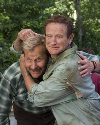 2006 - RV - Movie Set RELEASE DATE: April 28, 2006. MOVIE TITLE: RV. STUDIO: Columbia Pictures. PLOT: Bob Munro and his dysfunctional family rent an RV for a road trip to the Colorado Rockies, where they ultimately have to contend with a bizarre community of campers. PICTURED: ROBIN WILLIAMS as Bob Munro and JEFF DANIELS as Travis Gornicke. Los Angeles California USA Copyright: xColumbiaxPicturesx