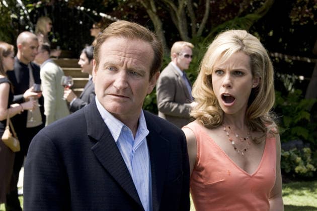 2006 - RV - Movie Set RELEASE DATE: April 28, 2006. MOVIE TITLE: RV. STUDIO: Columbia Pictures. PLOT: Bob Munro and his dysfunctional family rent an RV for a road trip to the Colorado Rockies, where they ultimately have to contend with a bizarre community of campers. PICTURED: ROBIN WILLIAMS as Bob Munro and CHERYL HINES as Jamie Munro. Los Angeles California USA Copyright: xColumbiaxPicturesx