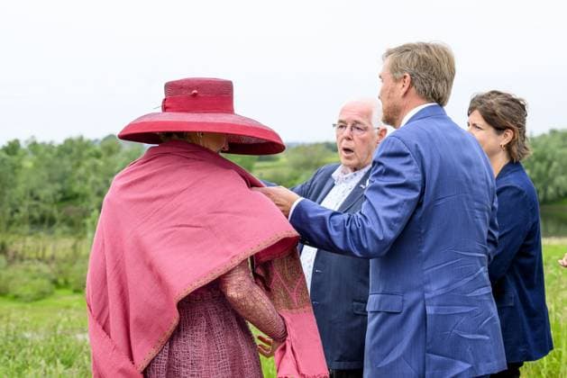 Royal Couple Pays Regional Visit To Illikhoven King Willem-Alexander and Queen Máxima of the Netherlands conduct a regional visit to the municipalities of Maasgouw, Echt-Susteren, Roerdalen and Roermond, visiting the village of Illikhoven in the municipality of Echt-Susteren, the Netherlands on May 19, 2026, in the narrowest part of the country where the land is less than five kilometers wide between Belgium and Germany, speaking with representatives of the police, a dike guard and organizations from the border region before subsequently visiting Lilbosch Abbey. Photo by Patrick van Emst NL Beeld Bruno Press ABACAPRESS.COM Illikhoven Netherlands  Copyright: xBrunoxPress ABACAx
