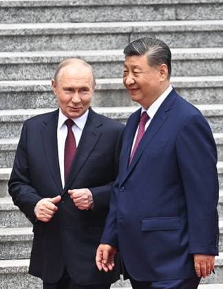 China Russia 9169403 20.05.2026 Russian President Vladimir Putin attends a welcome ceremony with Chinese President Xi Jinping outside the Great Hall of the People in Beijing, China. Kristina Solovyova Sputnik Beijing China  Copyright: xKristinaxSolovyovax