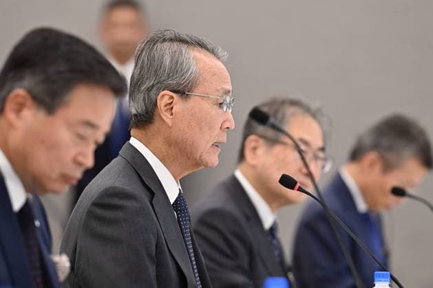 WTO Leader Hold Meetings in Tokyo TOKYO, JAPAN - MAY 20: Japan Business Federation, Keidanren, Chairman Yoshinobu Tsutsui speaks during a meeting with World Trade Organization Director-General Ngozi Okonjo-Iweala (not seen) at Keidanren Kaikan in Tokyo, Japan, on May 20, 2026. The meeting focused on WTO reform and the role of the multilateral trading system amid growing pressure on the rules-based international economic order. David Mareuil Anadolu Tokyo Japan. Editorial use only. Please get in touch for any other usage.  Copyright: x2026xAnadoluxDavidxMareuilx