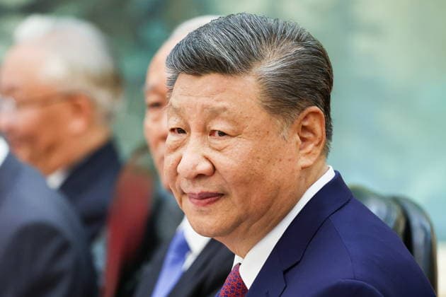 CHINA, BEIJING - MAY 20, 2026: Xi Jinping, President of China, holds bilateral talks with Russia at the Great Hall of the People. Vladimir Putin, President of Russia, makes an official visit to mark 25 years since the 2001 Treaty of Good Neighbourliness and Friendly Cooperation between Russia and China. Alexander Kazakov Russian Presidential Press and Information Office TASS  92771259