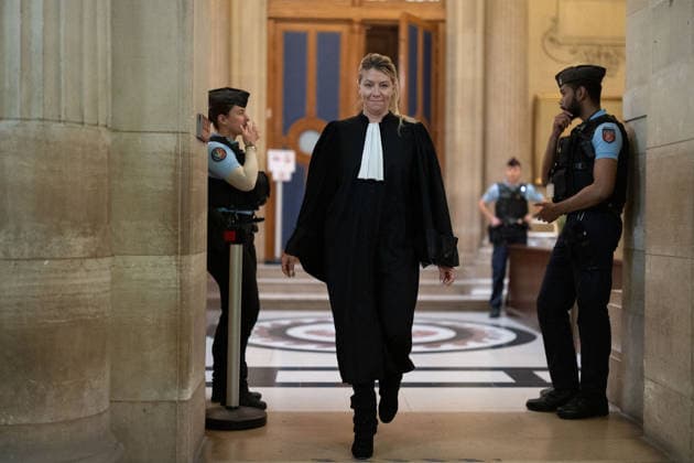 Lybian case appeal trial - Paris French lawyer Jade Dousselin of Wahib Nacer arrives for the Lybian case appeal trial over charges Sarkozy sought Libyan financing for the 2007 election, at the Palais de Justice courthouse in Paris on May 20, 2026. Photo by Raphael Lafargue ABACAPRESS.COM Paris France  Copyright: xLafarguexRaphael ABACAx