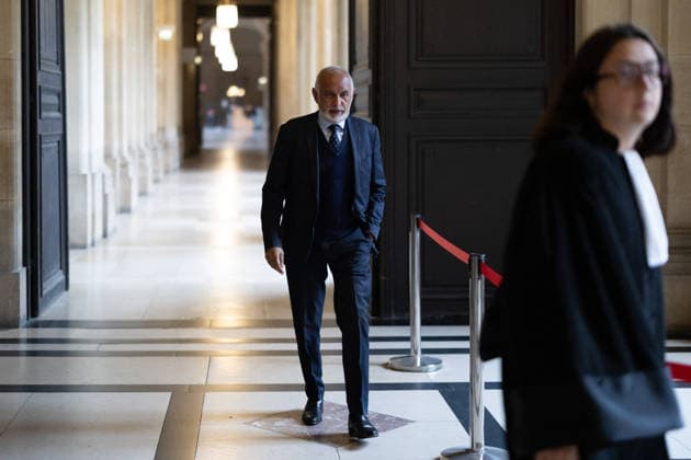 Lybian case appeal trial - Paris Defendant French-Djiboutian banker Wahib Nacer arrives for the Lybian case appeal trial over charges Sarkozy sought Libyan financing for the 2007 election, at the Palais de Justice courthouse in Paris on May 20, 2026. Photo by Raphael Lafargue ABACAPRESS.COM Paris France  Copyright: xLafarguexRaphael ABACAx