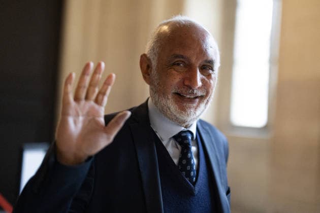 Lybian case appeal trial - Paris Defendant French-Djiboutian banker Wahib Nacer arrives for the Lybian case appeal trial over charges Sarkozy sought Libyan financing for the 2007 election, at the Palais de Justice courthouse in Paris on May 20, 2026. Photo by Raphael Lafargue ABACAPRESS.COM Paris France  Copyright: xLafarguexRaphael ABACAx