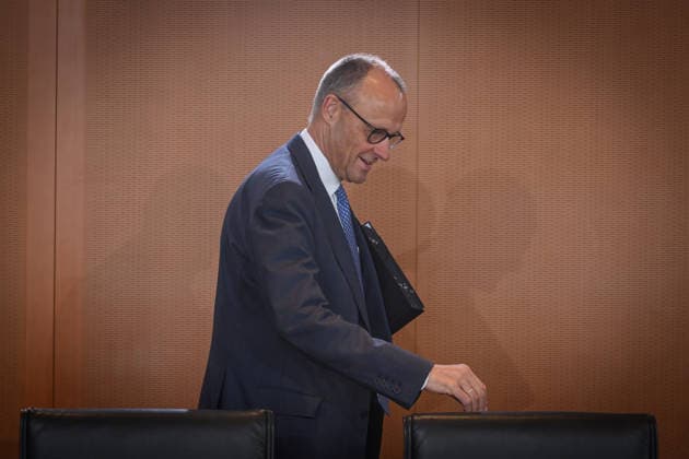 Berlin, Kabinettssitzung der Bundesregierung Kabinettssitzung der Bundesregierung am 20.05.2026 im Bundeskanzleramt in Berlin. Im Bild: Bundeskanzler Friedrich Merz (CDU) Berlin Bundeskanzleramt Berlin Deutschland *** Berlin, Cabinet meeting of the Federal Government Cabinet meeting of the Federal Government on 20 05 2026 at the Federal Chancellery in Berlin In the picture Federal Chancellor Friedrich Merz CDU Berlin Federal Chancellery Berlin Germany