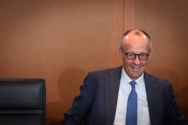 Berlin, Kabinettssitzung der Bundesregierung Kabinettssitzung der Bundesregierung am 20.05.2026 im Bundeskanzleramt in Berlin. Im Bild: Bundeskanzler Friedrich Merz (CDU) Berlin Bundeskanzleramt Berlin Deutschland *** Berlin, Cabinet meeting of the Federal Government Cabinet meeting of the Federal Government on 20 05 2026 at the Federal Chancellery in Berlin In the picture Federal Chancellor Friedrich Merz CDU Berlin Federal Chancellery Berlin Germany