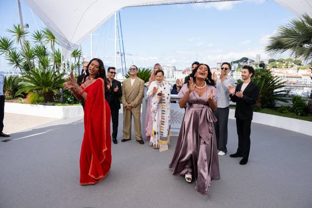 Cannes Elephants In The Fog Photocall LZ Aliz Ghimire, Pushpa Thing Lama, Sahabdin Miya and Jasmin Bishwokarma attending the photocall of Elephants In The Fog during the 79th Cannes International Film Festival in Cannes, France on May 20, 2026, the film selected in the Official Competition. Photo by Laurent Zabulon ABACAPRESS.COM  Copyright: xZabulonxLaurentx