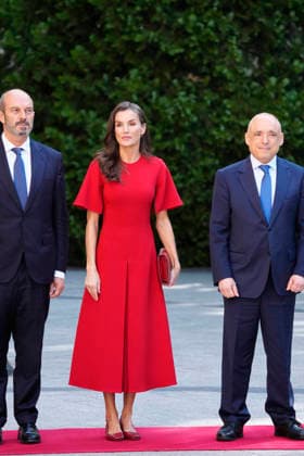 20-05-2026 Madrid Queen Letizia with Pedro Manuel Rollan Ojeda and Rafael Simancas during the presentation of the 15th annual Luis Carandell parliamentary journalism awards at the senate palace in Madrid. No Spain  Copyright: xPPEx
