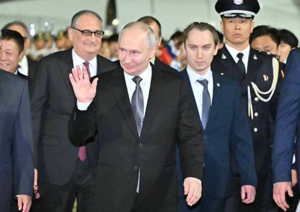 RECORD DATE NOT STATED 270314.jpg Russian President Putin arrived in Beijing for an official visit to China at the invitation of Chinese President Xi Jinping on May 19, 2026. The visit marks the 25th anniversary of the landmark Russia-China Treaty of Good-Neighbourliness, Friendship Cooperation. EDITORIAL USE ONLY  Copyright: xx 270314 x eyepress127197