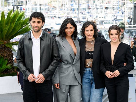 IPA84892441 - Cannes, 79th Cannes Film Festival 2025 - day 9. photocall of Le Triangle D Or Pictured: Kassem Al Khoja, Soundos Mosbah, HÃ lene Rosselet-Ruiz and Malou Khebizi  Copyright: xAlbertoxTerenghix xPoolxPhotoxEventsx07x 84892441