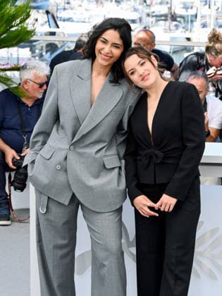 IPA84892456 - Cannes, 79th Cannes Film Festival 2025 - day 9. photocall of Le Triangle D Or Pictured: Soundos Mosbah, Malou Khebizi  Copyright: xAlbertoxTerenghix xPoolxPhotoxEventsx07x 84892456