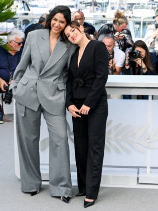 IPA84892458 - Cannes, 79th Cannes Film Festival 2025 - day 9. photocall of Le Triangle D Or Pictured: Soundos Mosbah, Malou Khebizi  Copyright: xAlbertoxTerenghix xPoolxPhotoxEventsx07x 84892458